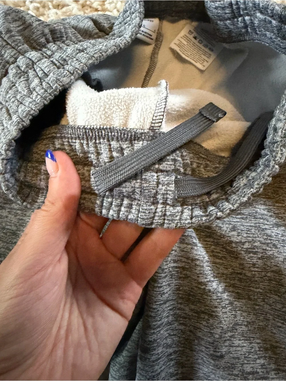 Nike Kids Grey Heather Joggers with Tapered Ankles